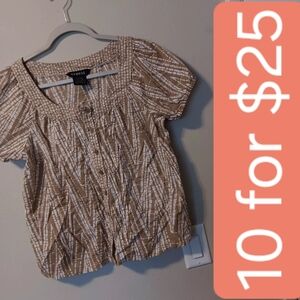 George Beige Patterned Blouse